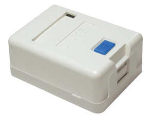 Surface Mounted Single RJ45 Unloaded Box