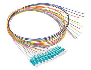 OM3 Fiber Optic LC Pigtail (12 Color Pack)