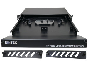1U - Sliding Fiber Enclosure Tray - With SC Plates