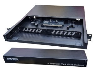 1U - Fixed Fiber Enclosure Tray - With SC Plates