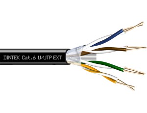 PowerMAX 4P Cat.6 U/UTP 23AWG PE Gel Filled Cable - Black