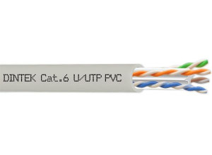 PowerMAX 4P Cat.6 U/UTP 24AWG PVC Cable - Light Gray