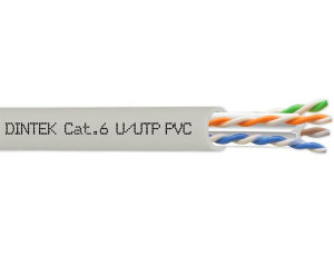 PowerMAX 4P Cat.6 U/UTP 24AWG PVC Cable - Light Gray
