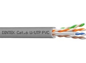 PowerMAX 4P Cat.6 U/UTP 24AWG PVC Cable - Gray
