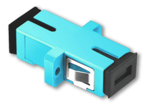 OM3 Simplex SC Adapter - Unshuttered With Flange